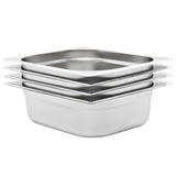 Gastronorm Containers 4 pcs GN 1/2 100 mm Stainless Steel 50888