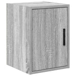 ZNTS Garage Cabinets 2 pcs Grey Sonoma Engineered Wood 3328265