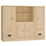 Highboards 3 pcs Sonoma Oak Engineered Wood 3185314