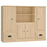 Highboards 3 pcs Sonoma Oak Engineered Wood 3185314