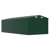 Garden Shed 257x580x181 cm Metal Green 143352