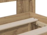 Bed Frame with Storage and Headboard Artisan Oak 180 x 200 cm 3445835
