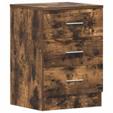 Bedside Cabinets 2 pcs Smoked Oak 38x35x56 cm Engineered Wood 815322