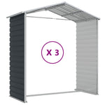 Garden Shed Anthracite 191x300x198 cm Galvanised Steel 3188255