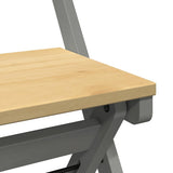 Dining Chairs Foldable 4 pcs Corona Grey Solid Wood Pine 4013438