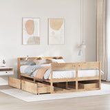 Bed Frame without Mattress 140x190 cm Solid Wood Pine 3307134