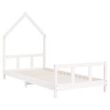 Kids Bed Frame White 90x200 cm Solid Wood Pine 834568