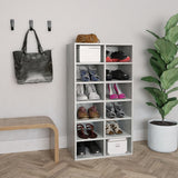 Shoe Rack Concrete Grey 54x34x100.5 cm Engineered Wood 800400