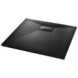 Shower Base Tray SMC Black 90x80 cm 144778
