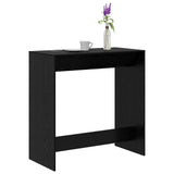 Bar Table Black Oak 102 x 50 x 103.5 cm Engineered Wood 8003920