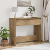 Console Table Artisan Oak 89x41x76.5 cm Engineered Wood 856775