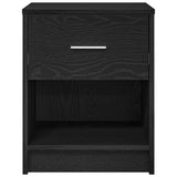 Bedside Cabinets 2 pcs with Drawer Black 40x34x50 cm 858770