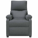 Recliner Chair Dark Grey Fabric 340178