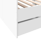 Daybed White Engineered wood Small Single Daybed Rectangular 3280860