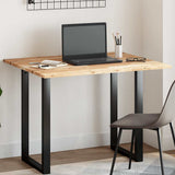 Table Top Rectangular 100x80x2 cm Solid Wood Acacia 4008763