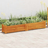 Garden Raised Bed Acacia Wood 150x30x25 cm 42567
