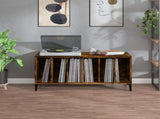 Record Cabinet Smoked Oak 100x38x48 cm Engineered Wood 831986