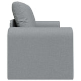 Folding Sofa Bed Light Grey 148 x 71 x 83 cm Fabric 42030506