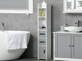 Modern Bathroom Storage Cabinet, Freestanding Tall Bathroom Cabinet with Open Shelves and 3 T3398P343560