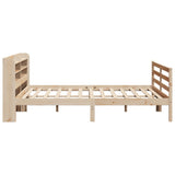 Bed Frame with Headboard without Mattress 200x200 cm 3306653