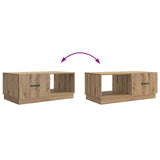 Coffee Table Artisan Oak 90 x 50 x 37 cm Engineered Wood 895424