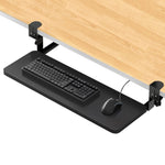 ZNTS Large Clamp On Keyboard Tray Under Desk Comfort Keyboard Drawer Platform NEW 13534376