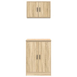 Garage Cabinets 2 pcs Sonoma Oak Engineered Wood 3328307