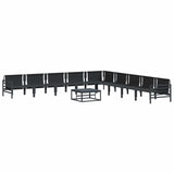 Garden Sofa Set Anthracite Steel 3378997
