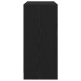 Sideboard with Drawers and Doors Black Oak 70.5x34x74.5 cm 861842