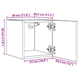 Wall Mounted TV Cabinets 4 pcs Concrete Grey 30.5x30x30 cm 804495