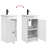 Bathroom Vanity with Sink High Gloss White 42 x 40 x 84.5 cm 889998