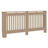 Radiator Cover 2 pcs Brown 172 x 19 x 81.5cm Engineered Wood 3403236