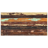 ZNTS Rectangular Table Top 60x120 cm 25-27 mm Solid Reclaimed Wood 286057