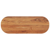 Table Top 110x40x3.8 cm Oval Solid Wood Acacia 370095