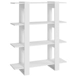 Book Cabinet/Room Divider White 100x30x123.5 cm 811538