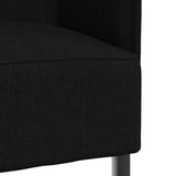 Highback Sofa Black 109 x 56 x 121 cm Fabric 42010834