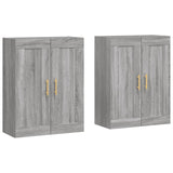 Wall Mounted Cabinets 2 pcs Grey Sonoma Engineered Wood 3198007