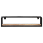 Wall Shelves 2 pcs 80 cm Rough Mango Wood 320670