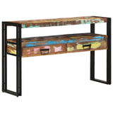 Console Table Multicolour 120 x 33 x 75 cm Solid Reclaim Wood 4102741