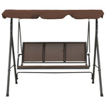 Garden Swing Bench with Canopy Coffee 41422