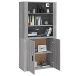 Highboard Grey Sonoma Engineered Wood 3185365