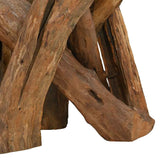 Coffee Table Solid Teak Driftwood 60 cm 243473