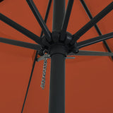 Garden Parasol Terracotta 394 x 394 x 248 cm 42003641
