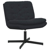 Swivel Relaxing Chair Black 63 x 75 x 76 cm Velvet 42007365