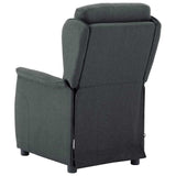Massage Chair Dark Grey 93.5 x 67.5 x 101.5 cm Fabric 348350