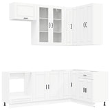 Kitchen Unit PORTO 8 pcs White Engineered Wood 3438497