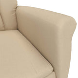 Massage Chair Cream 70.5 x 96.5 x 95 cm Fabric and metal 348411