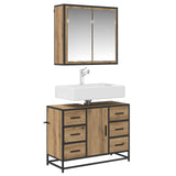 Bathroom Furniture Set 2 pcs Artisan Oak Engineered Wood 3402430