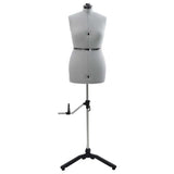 Adjustable Dress Form Female Height Adjustable Grey M Velvet 42018607