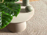 Rug ZIZUR Cream 120x120 cm Jute Look Indoor and Outdoor 4010376